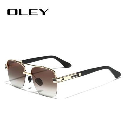Rimless steel sunglasses